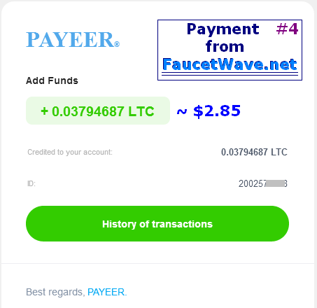 FaucetWave 4th payment