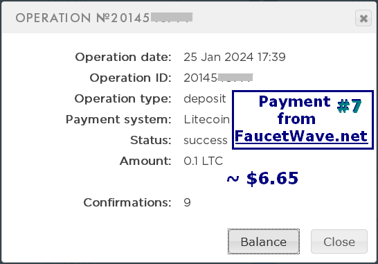 FaucetWave 7th payment