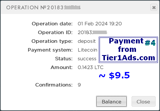 Tier1Ads 4th payment